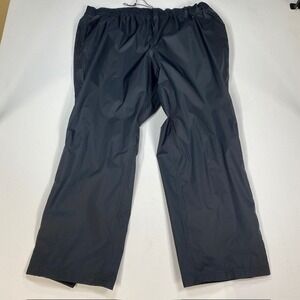 LL Bean Mens 2X Black TEK Waterproof Breathable Windproof‎ Outdoor Pants